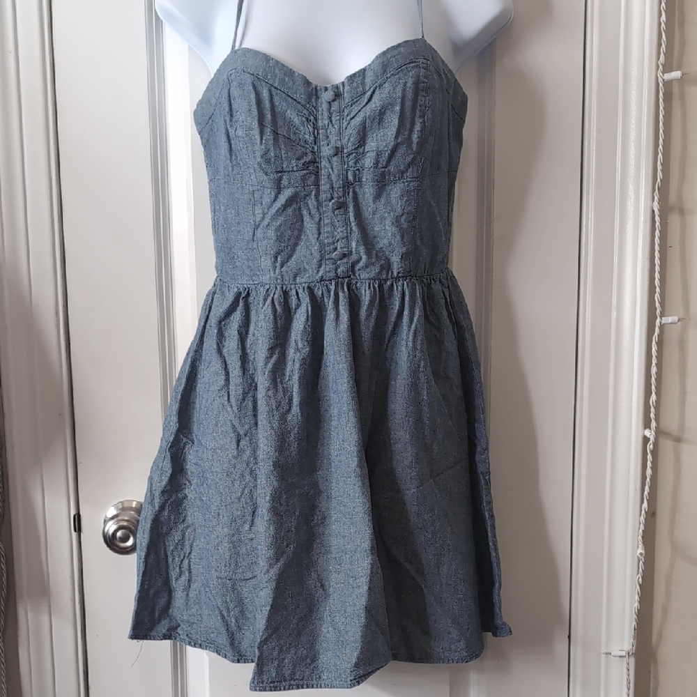 Mimi Chica Denim Blue Mini Dress
